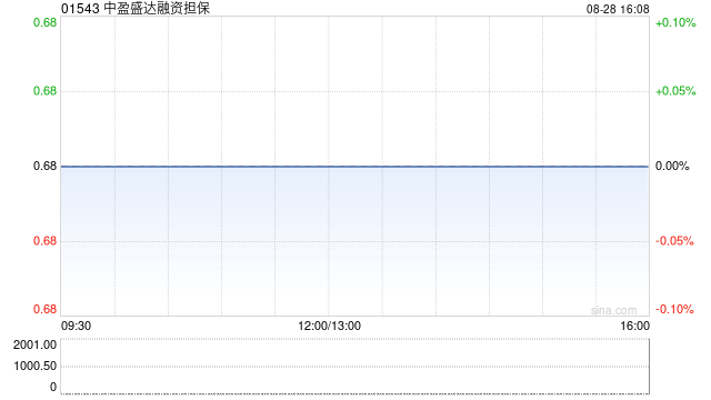 中盈盛达融资担保发布中期业绩 股东应占溢利2162万元同比增加约9.20%